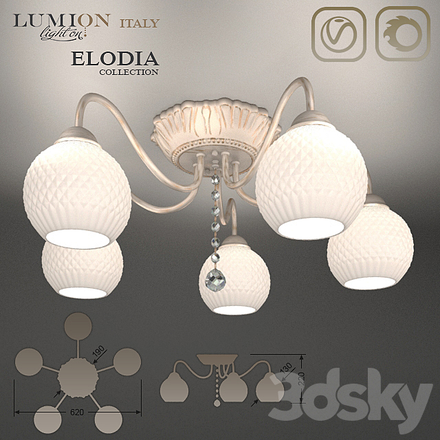 Chandelier Lumion Elodia 3122 _ 5C 3DSMax File - thumbnail 1