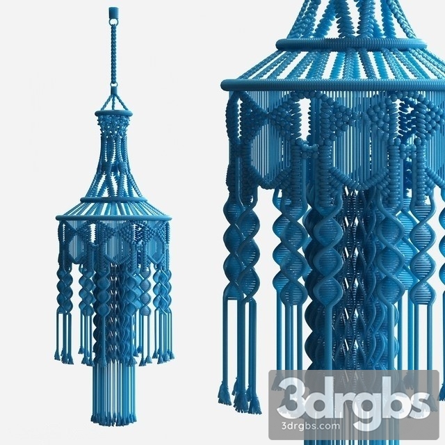 Chandelier Macrame 3dsmax Download - thumbnail 1