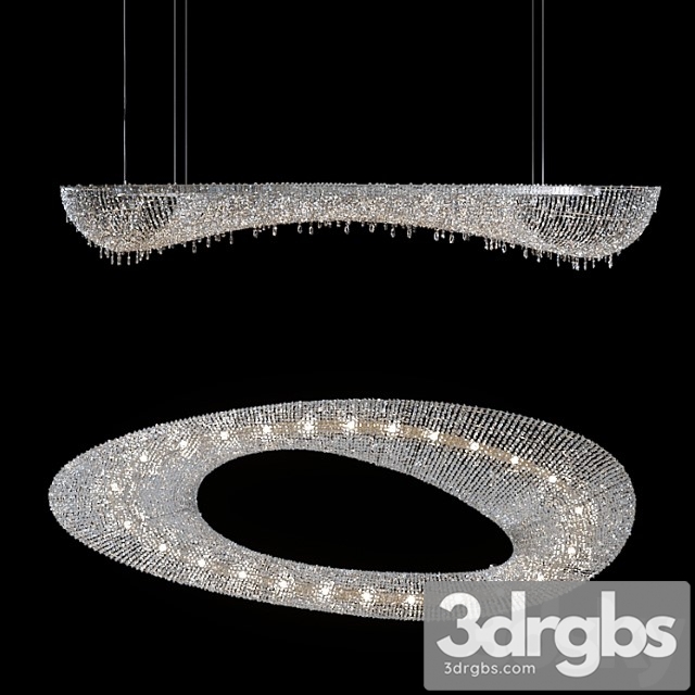 Chandelier manooi artica (1600х600х210) 3dsmax Download - thumbnail 1