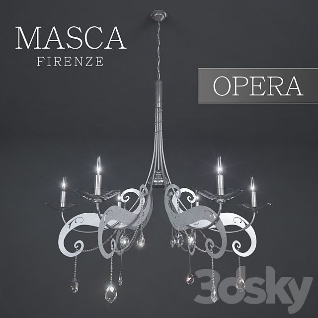 Chandelier MASCA OPERA Argentino 3DSMax File - thumbnail 1