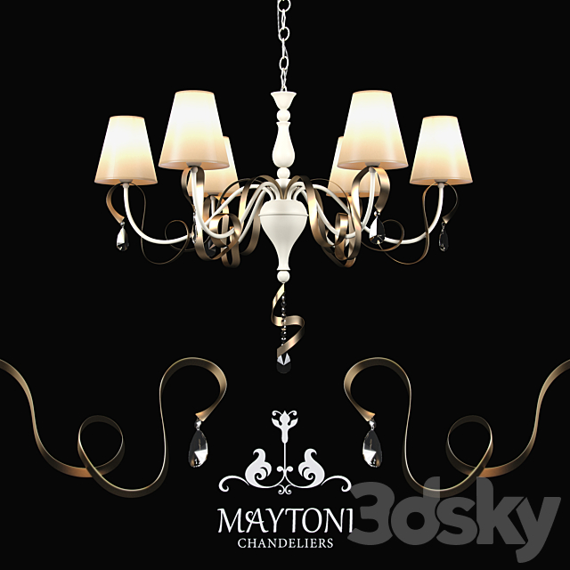 Chandelier Maytoni ARM010-06-W 3DSMax File - thumbnail 1