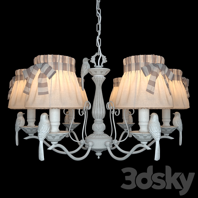 Chandelier Maytoni ARM013-06-W Elegant 3DSMax File - thumbnail 1