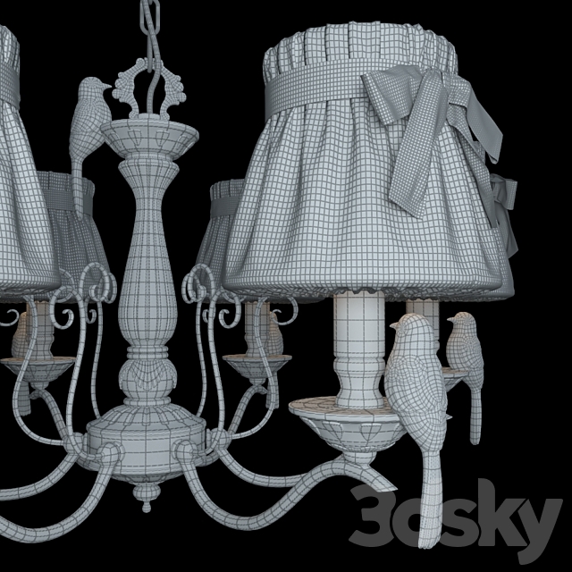 Chandelier Maytoni ARM013-06-W Elegant 3DSMax File - thumbnail 3