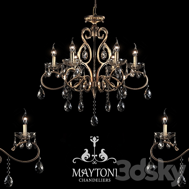 Chandelier Maytoni ARM124-06-G 3DSMax File - thumbnail 1