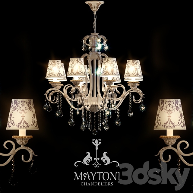 Chandelier Maytoni ARM219-08-G 3DSMax File - thumbnail 1