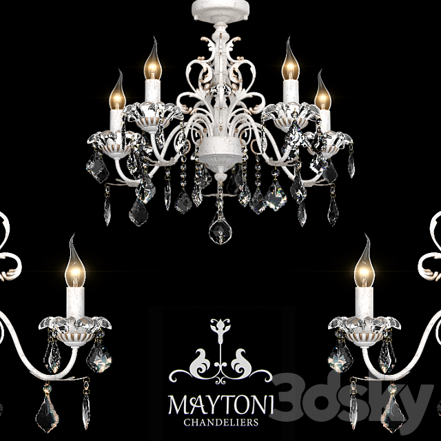 Chandelier Maytoni ARM400-05-W 3DSMax File - thumbnail 1