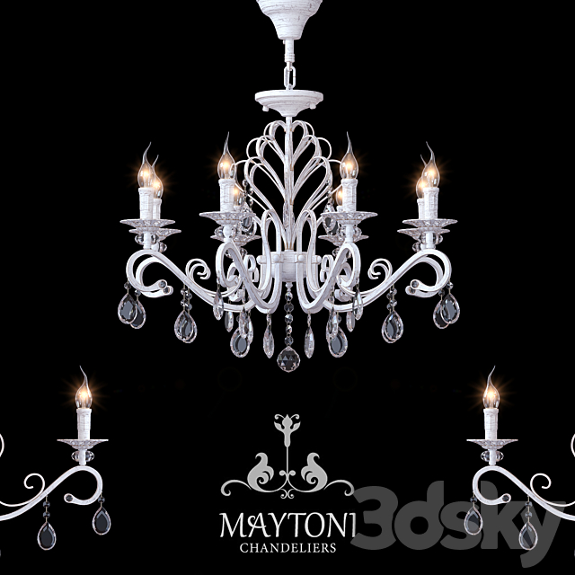 chandelier Maytoni ARM430-08-WG 3DSMax File - thumbnail 1