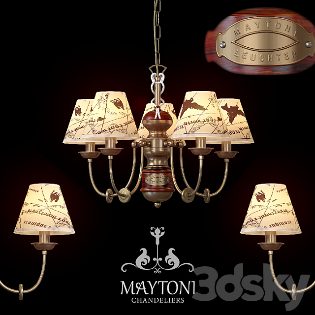 Chandelier Maytoni ARM625-05 3DSMax File - thumbnail 1