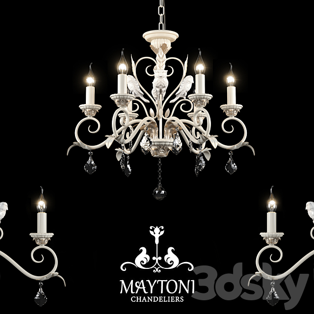 Chandelier Maytoni ARM777-08-WG 3DSMax File - thumbnail 1