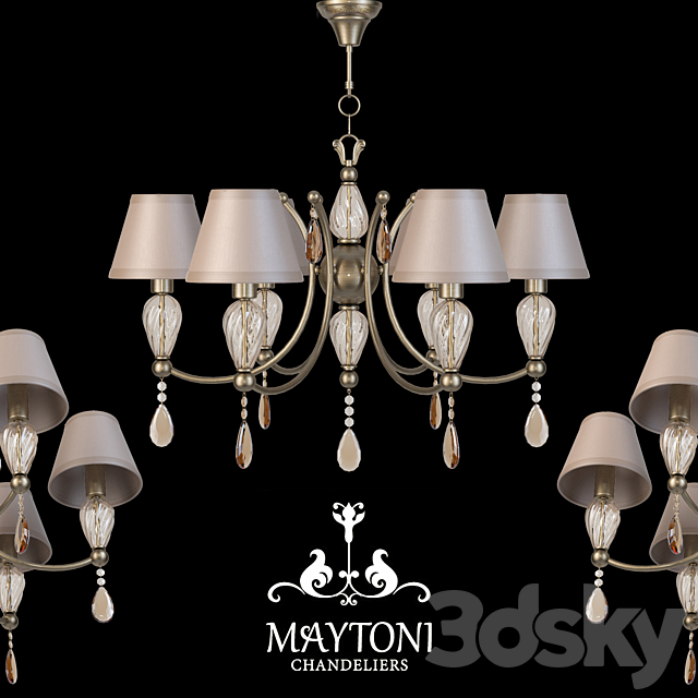 Chandelier Maytoni ARM855-06-R 3DSMax File - thumbnail 1