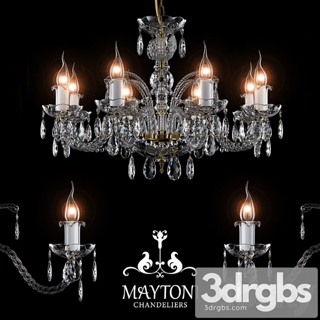 Chandelier Maytoni Arm907 08 G 3dsmax Download - thumbnail 1