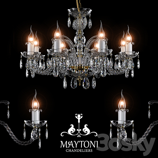 Chandelier Maytoni ARM907-08-G 3DSMax File - thumbnail 1