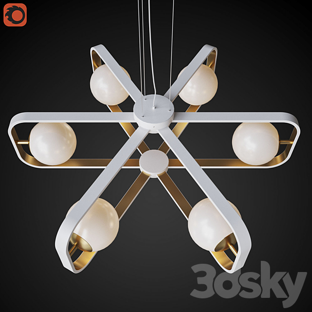 Chandelier Maytoni Avola 3DS Max Model - thumbnail 3