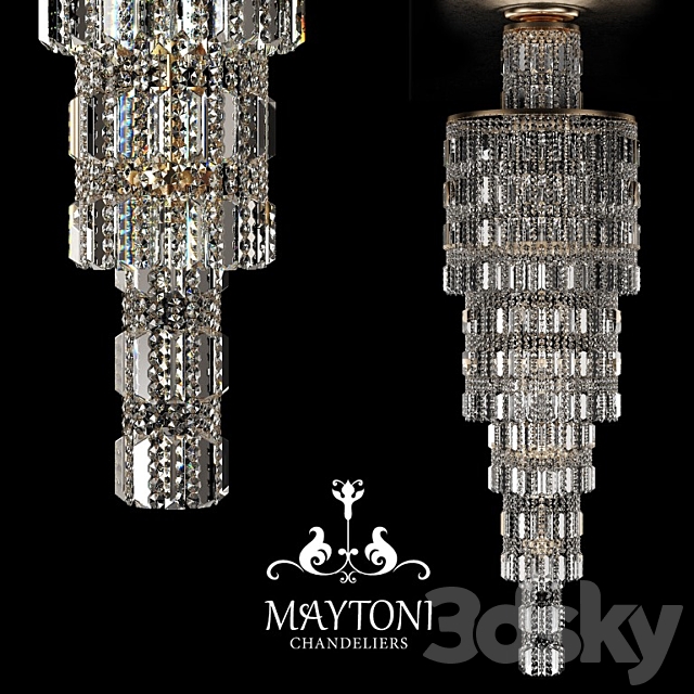 Chandelier Maytoni DIA003-PT50-G 3DSMax File - thumbnail 1