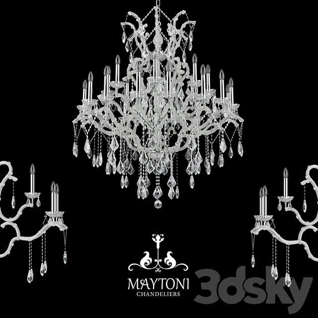 Chandelier Maytoni DIA904-25-N 3DSMax File - thumbnail 1