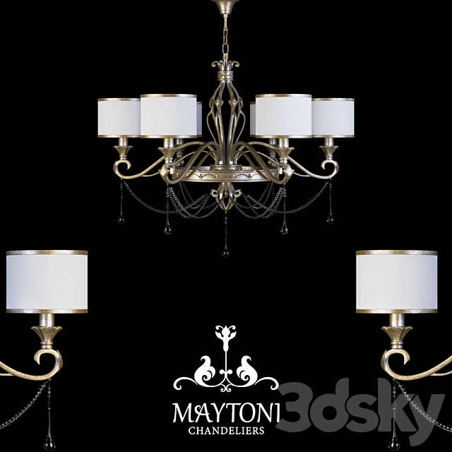 Chandelier Maytoni H235-06-G 3DSMax File - thumbnail 1