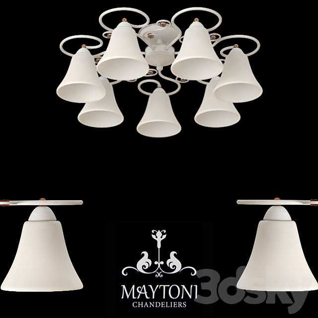 Chandelier Maytoni TOC011-07-W 3DSMax File - thumbnail 1