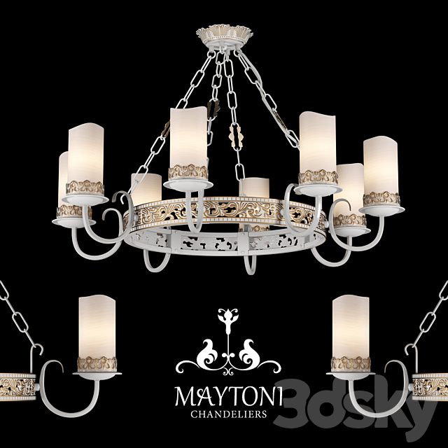 Chandelier Maytoni_ARM562-08-W 3DS Max Model - thumbnail 1