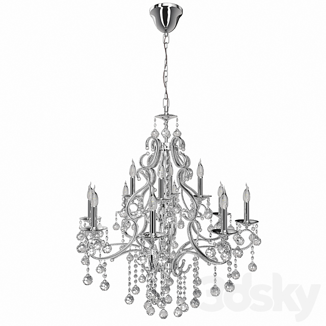 Chandelier Mirada de Cristal Frost 57010_12_01 3DSMax File - thumbnail 1