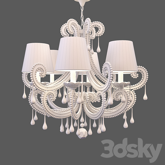 Chandelier Monmartre WL61583-6CH 3DSMax File - thumbnail 3