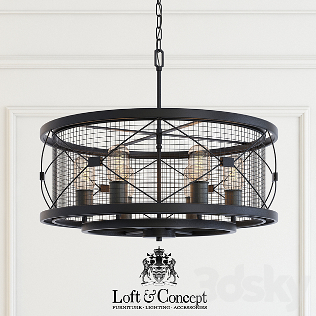 Chandelier mosquitoes caster chandelier 3DSMax File - thumbnail 1