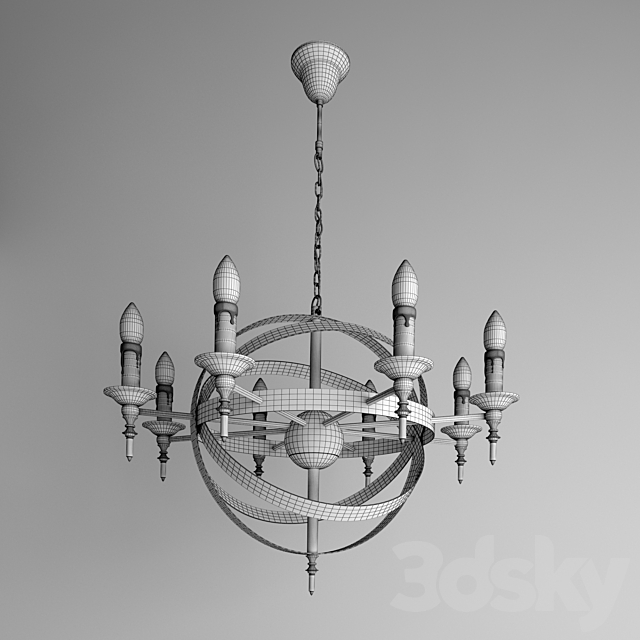 Chandelier MW-LIGHT Castle 249017208 3DSMax File - thumbnail 2