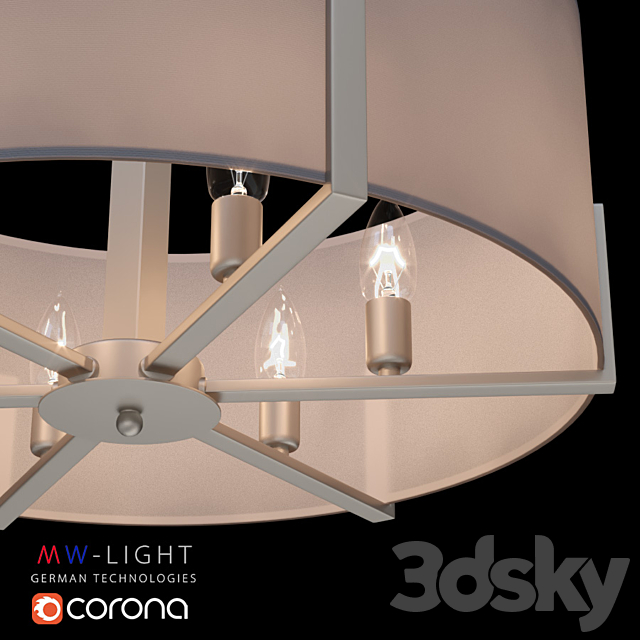 Chandelier MW-Light Daphne 453011906 3DSMax File - thumbnail 2