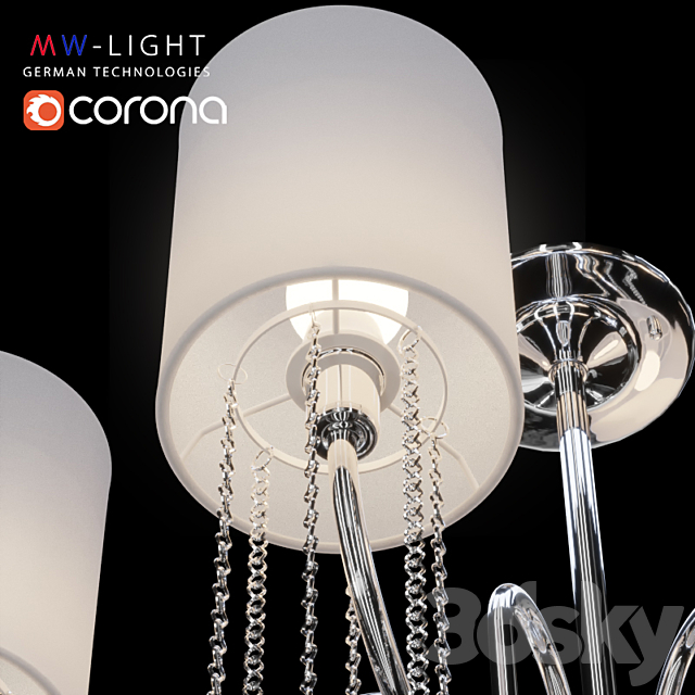 Chandelier MW-Light Federica 379018608 3DSMax File - thumbnail 2