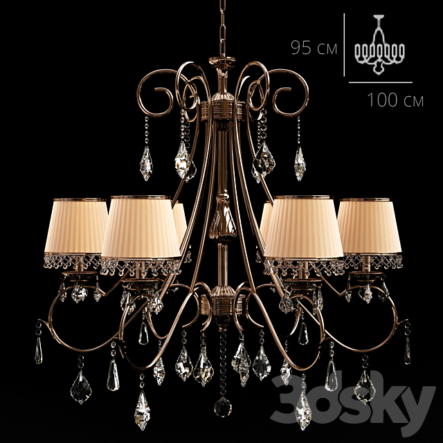 Chandelier Neobronce by Tomas & Saez LIGHTING 2110 3DSMax File - thumbnail 1