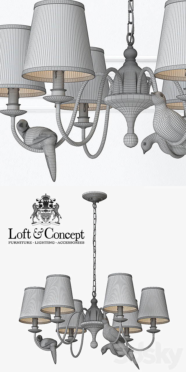 Chandelier Norman Bird Chandelier 3DSMax File - thumbnail 3