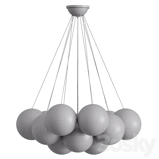 Chandelier OGDEN 3DS Max Model - thumbnail 3