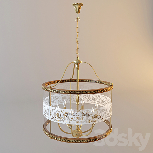 Chandelier Paderno Luce model 482 3DS Max Model - thumbnail 2