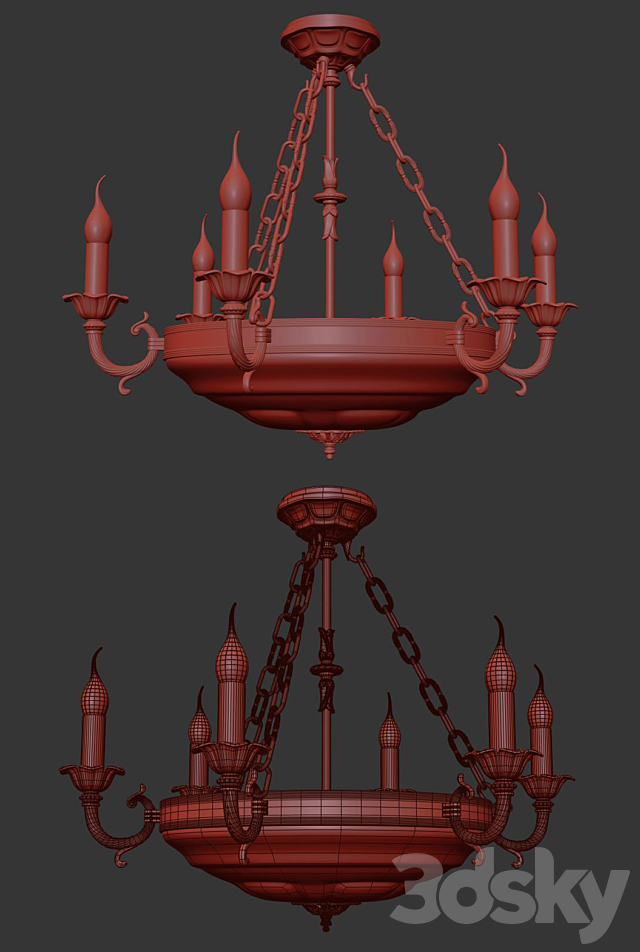 Chandelier Pavia E 1.13.6 G 3DSMax File - thumbnail 2