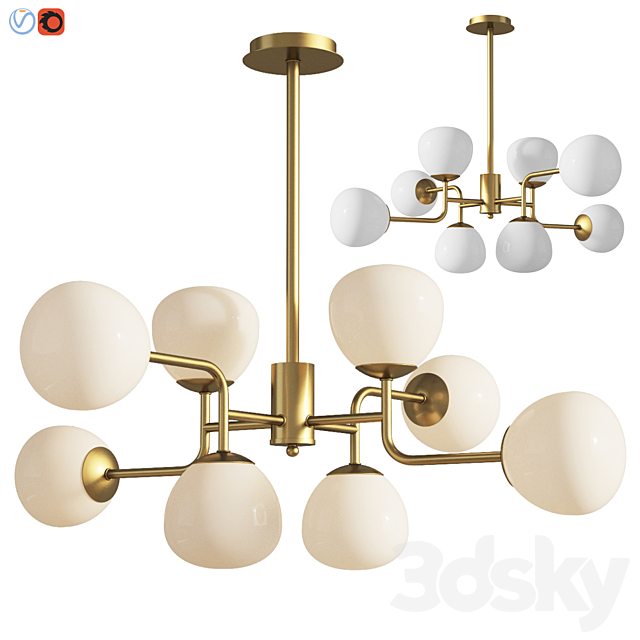 Chandelier Pendant Lamp Erich Maytoni 3DSMax File - thumbnail 1