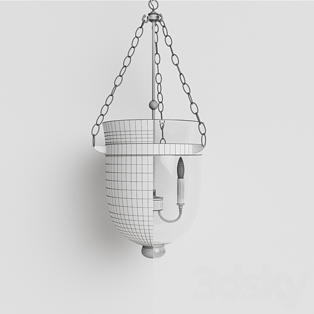 Chandelier POTTERY BARN HUNDI LANTERN 3DSMax File - thumbnail 3