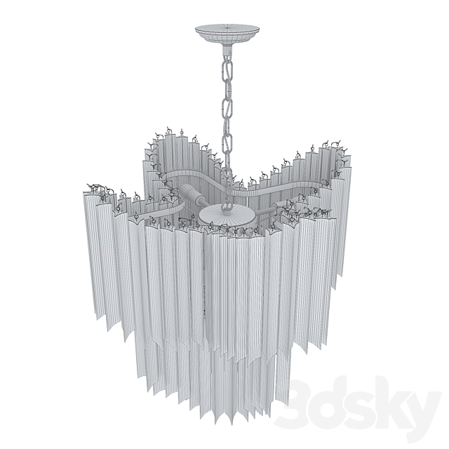 Chandelier Pulsar 3DS Max Model - thumbnail 3