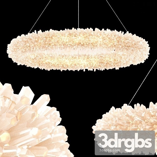 Chandelier Restoration Hardware Geode Quartz Crystal Chandelier 40 3dsmax Download - thumbnail 1