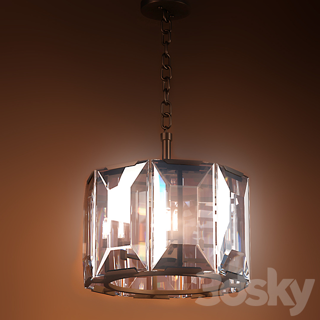 Chandelier Restoration Hardware Harlow Crystal Chandelier 19 3DSMax File - thumbnail 1