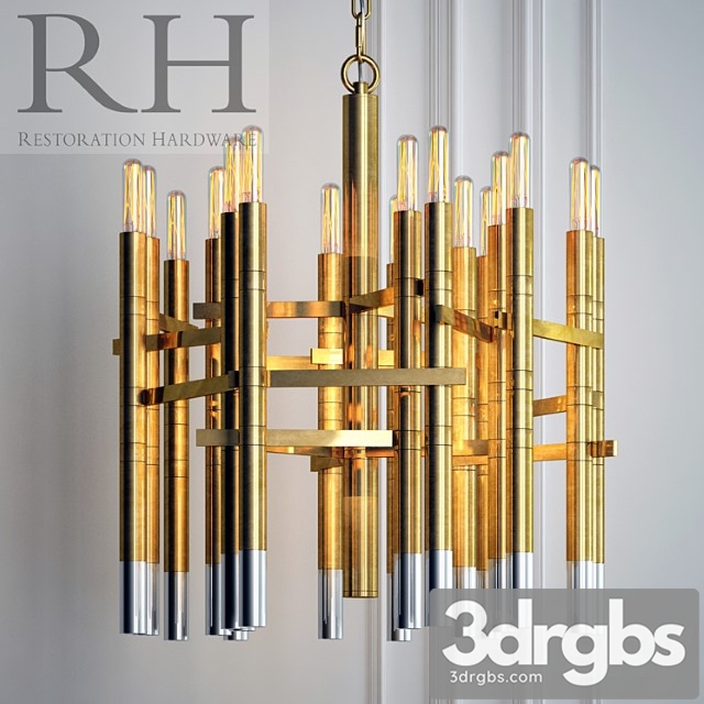 Chandelier Restoration Hardware Lynx Chandelier 25 3dsmax Download - thumbnail 1