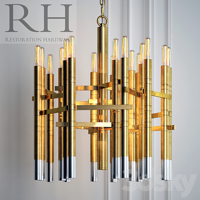 Chandelier Restoration Hardware LYNX CHANDELIER 25 ‘ 3DSMax File - thumbnail 1