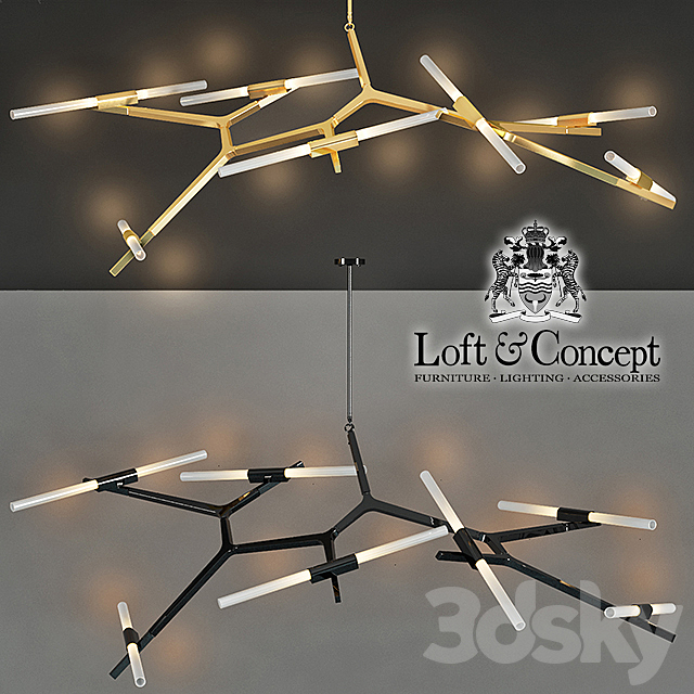 Chandelier Roll and Hill Agnes Chandelier 14 3DSMax File - thumbnail 1