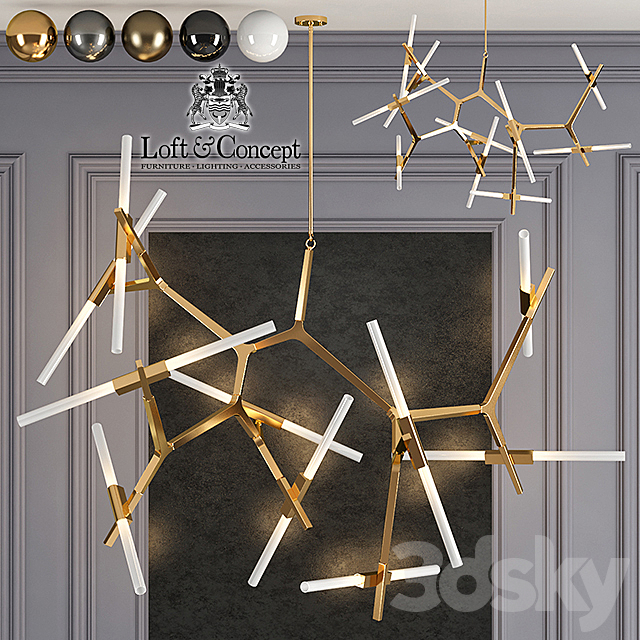 Chandelier Roll and Hill Agnes Chandelier 20 3DSMax File - thumbnail 1