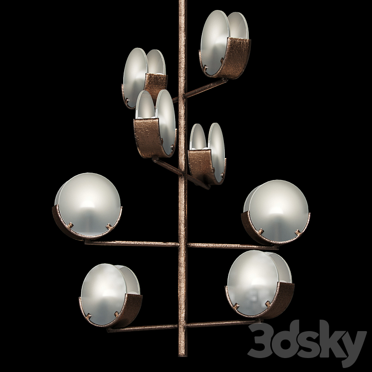 Chandelier Rooma lamp 02 3DS Max - thumbnail 2