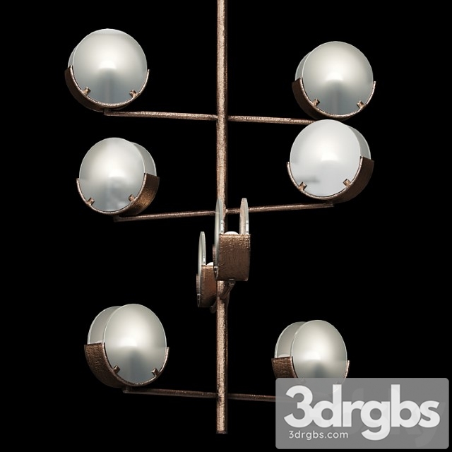 Chandelier rooma lamp 02 3dsmax Download - thumbnail 1