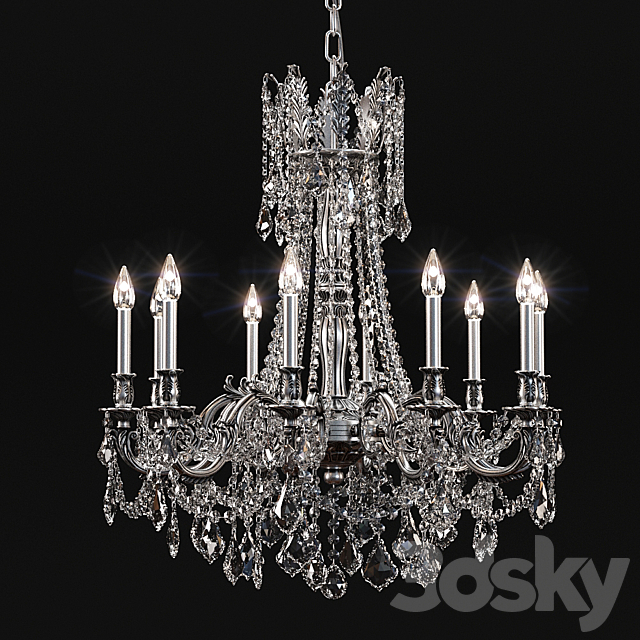 Chandelier Rosallia Collection 9210 3DSMax File - thumbnail 1