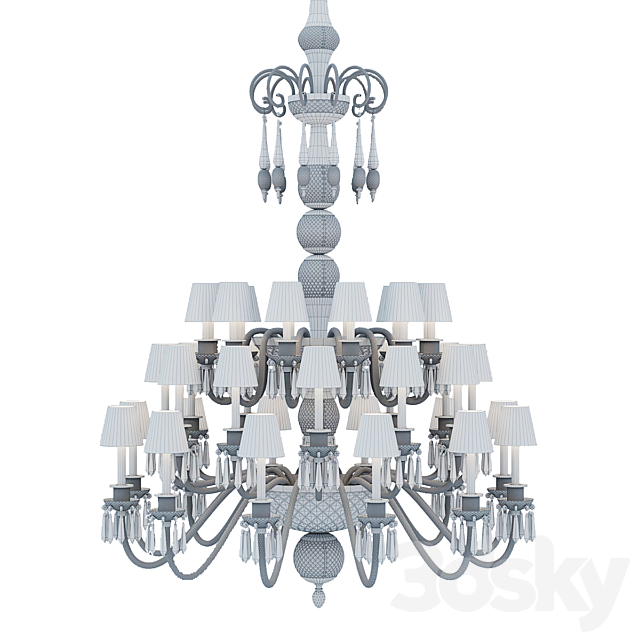 chandelier saint louis to provasi 3DS Max Model - thumbnail 2