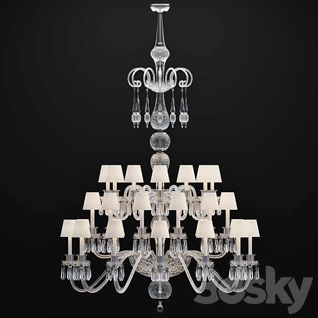 chandelier saint louis to provasi 3DS Max Model - thumbnail 4