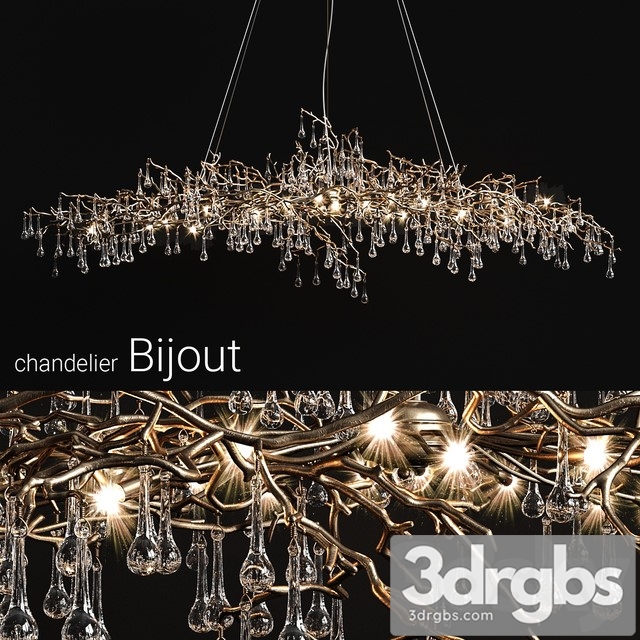 Chandelier Serip Bijout Big 3dsmax Download - thumbnail 1