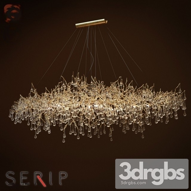 Chandelier Serip Bijout Oval X Large Chandelier 3dsmax Download - thumbnail 1