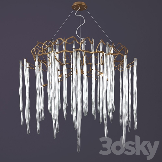 Chandelier Serip Noveltys CT 3298_13 Clear Glasses 3DSMax File - thumbnail 1